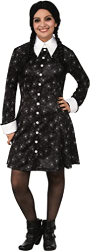 Rubies Official Addams Family Adult Wednesday Ladies Costume, Adult Fancy Dress