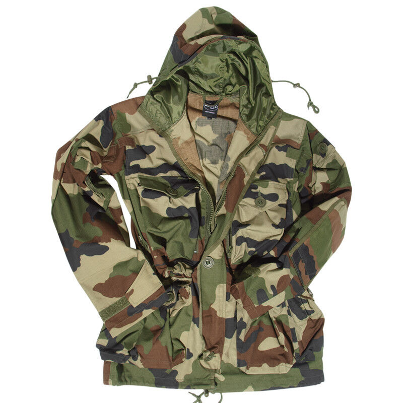 Military Smock Combat Hooded Parka Long Mens Jacket French Military Smock Combat Hooded Parka Long Mens Jacket French