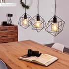 Wohn Ess Zimmer Raum Beleuchtung Rauchglas Hänge Lampe Pendel Leuchte 6-flammig