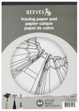 Reeves Artists Tracing Paper Pad - 62gsm - 30 Sheets - A4