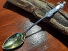 Sterling Silver Gorham Nuremberg Maiden Making Toast 5" Coffee Spoon