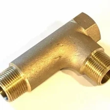 Offset Tee, Brass, 3/4", Qty (2), Central Boiler p/n 6764.