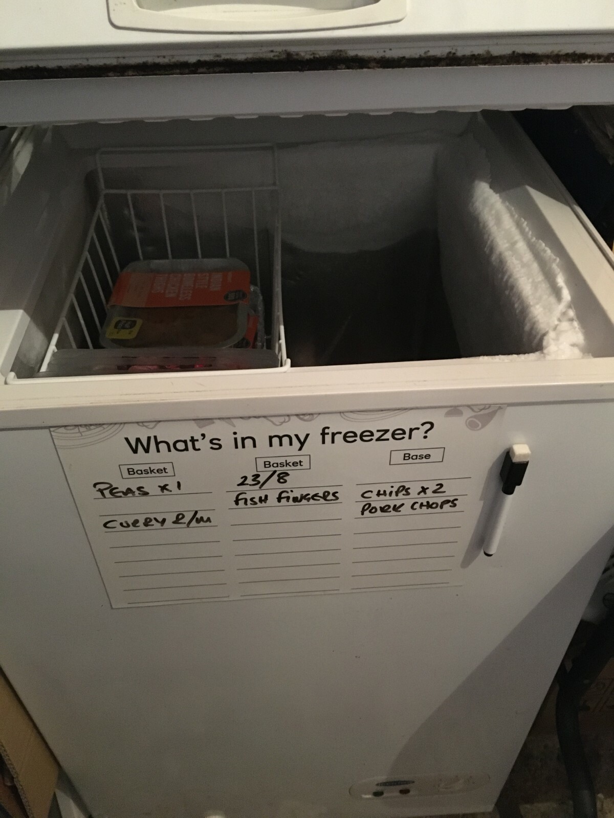 organiser wipable ,all major chest freezers + chill + upright