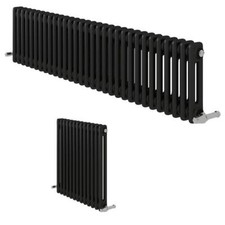 Radiator Designer Anthracite Double Panel Horizontal Colosseum Central Heating