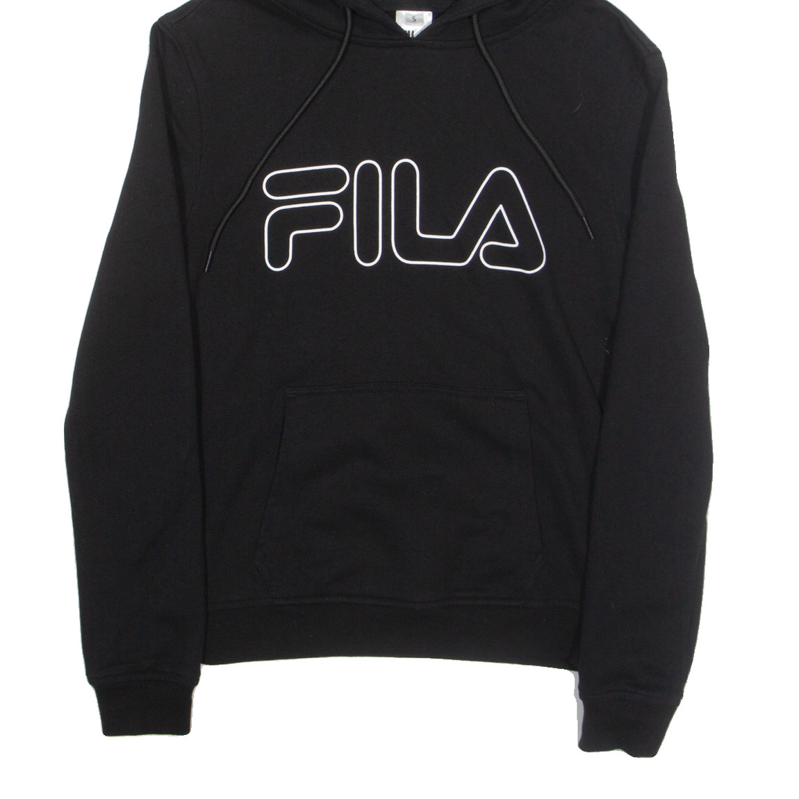FILA Felpa con Cappuccio Uomo Nera S