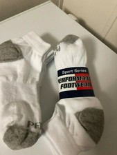 6 Pair Ladie's Performance Footwear Brand Ankle Socks 9-11