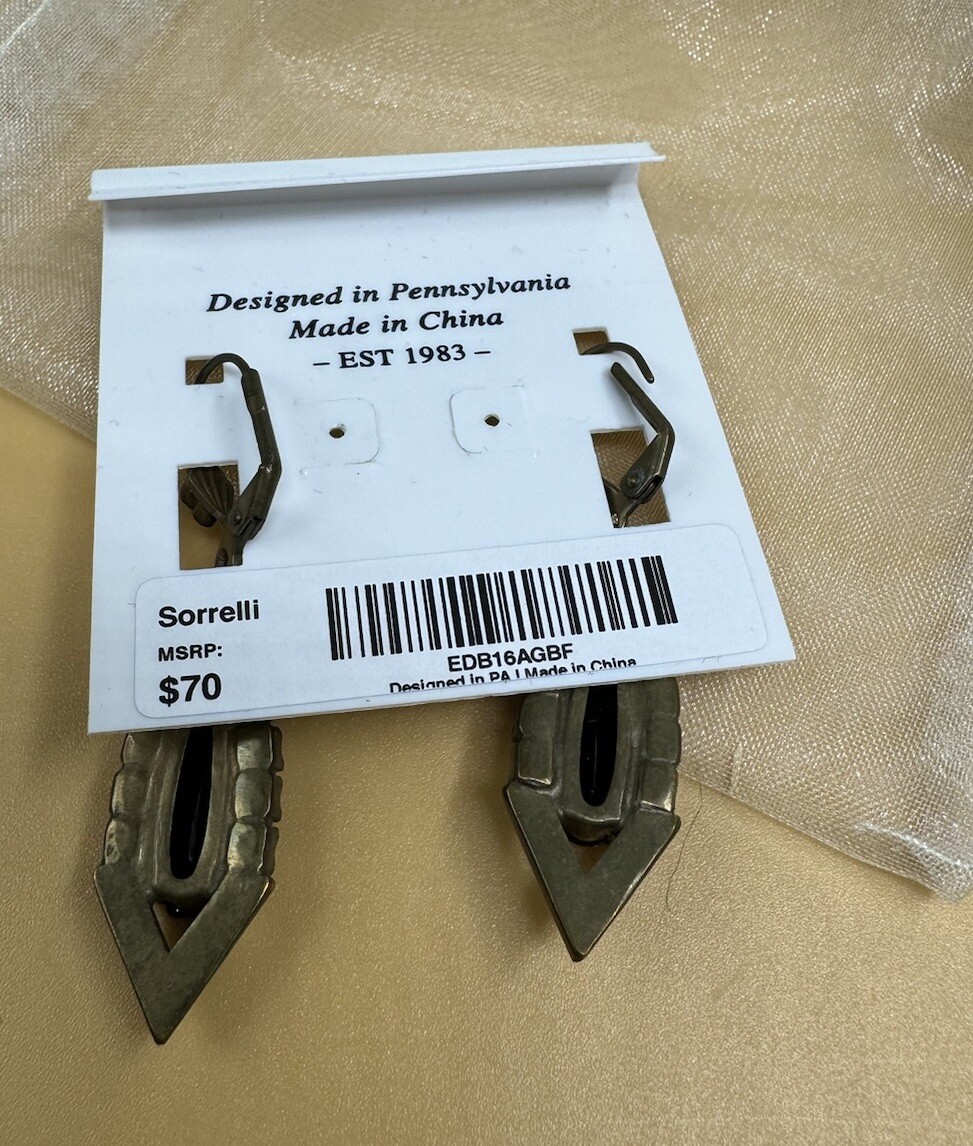 Sorrelli Signed Black Fringe Dramatic Earrings in… - image 4