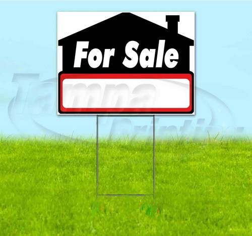 FOR SALE 18x24 Yard Sign WITH STAKE Corrugated Bandit USA BUSINESS ...