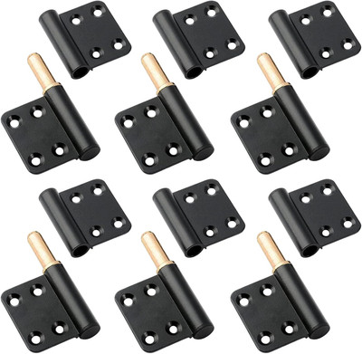 6 Pcs Lift off Hinge Black Flag Hinges 4 Inch Lift off Hinges Removable Door Hin