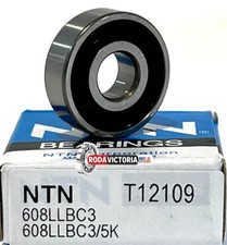 NTN 608-LLB-C3-5K-Deep groove ball bearing - 8x22x7 mm 608 2RS 608RS