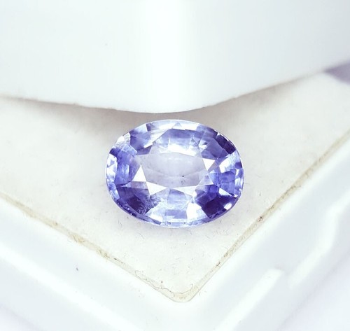 Zafiro azul natural de 2,77 quilates piedras preciosas sueltas sin tratar cer... - Imagen 3 de 9