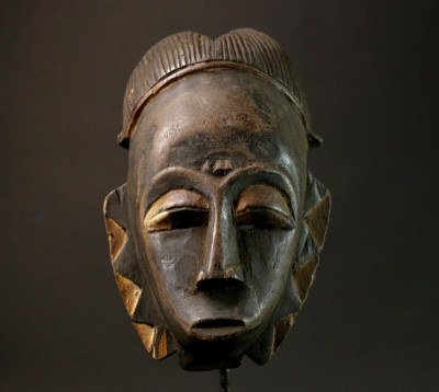 Masks - Tribal Used African Mask - 12