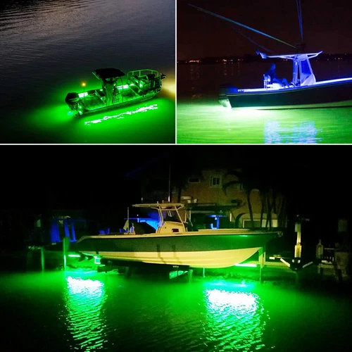 50000Lumens 12V 126 LED Green Underwater Fishing Light Lamp Fish Attract 5m - Picture 5 of 17