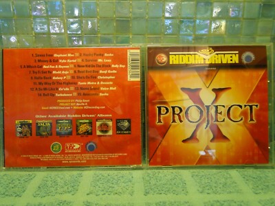 Project X Various Artists Reggae Riddim Driven CD -EXTRA CDs SHIP FREE
