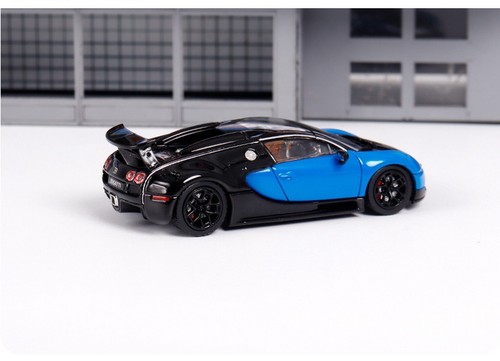 Mortal 1/64 Scale Bugatti Veyron Black/Blue Diecast Car Model Toy Gift NIB - Picture 5 of 6