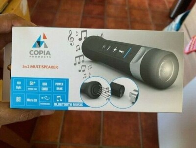 5 In 1 Multi Function Music flash light Bluetooth Speaker MP3 by copia brand new