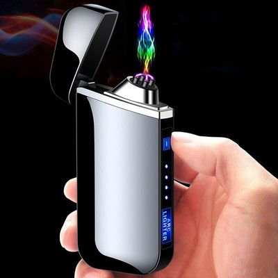 Elektronische Feuerzeug Dual Arc Plasma Lighter Dual Lichtbogen USB Aufladbar DE