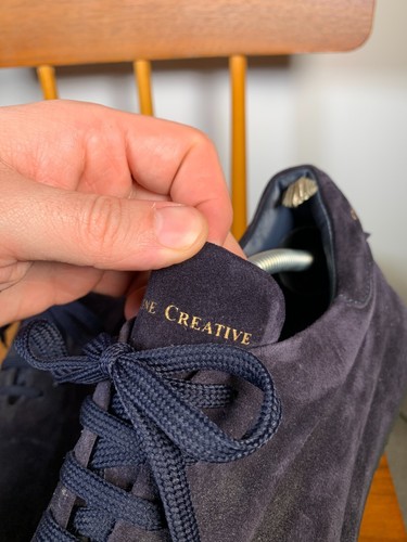 Officine Generale Sneaker Size 10 Navy Blue Suede Race Trainers Shoes - Picture 8 of 16
