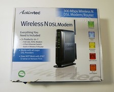Actiontec 300 Mbps Wireless N DSL Modem Router GT784WN, 4 Port ethernet switch