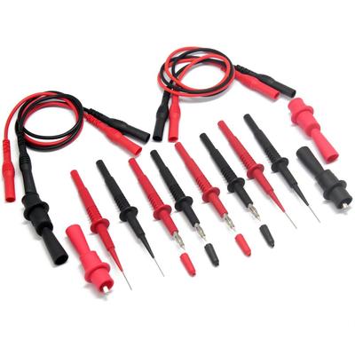 2pcs AideTek needle tipped tip test Alligator for FLUKE EXTECH multimeter T20161