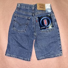 Vintage 1990  s Levis 550 Boys Shorts, Deadstock NWT, Size 8 W24