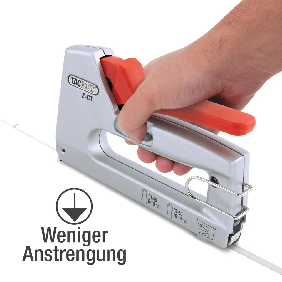 1763 Z-CT Duo Metall Kabeltacker mit 4000 Heftklammern verwendet Heftklammern... - Bild 3 von 4