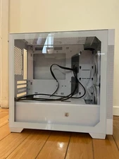 Lian Li Lancool 205M Mesh Tempered Glass microATX Computer Case - White