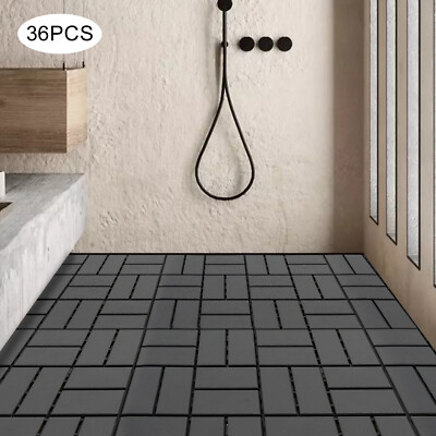 36pcs 12''x 12'' Waterproof Interlocking PP Flooring Patio Deck Tiles Outdoor