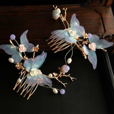 Fermacapelli Hanfu Con Nappa E Perle - Spillo Da Capelli Antico Stile Cinese, Per Feste