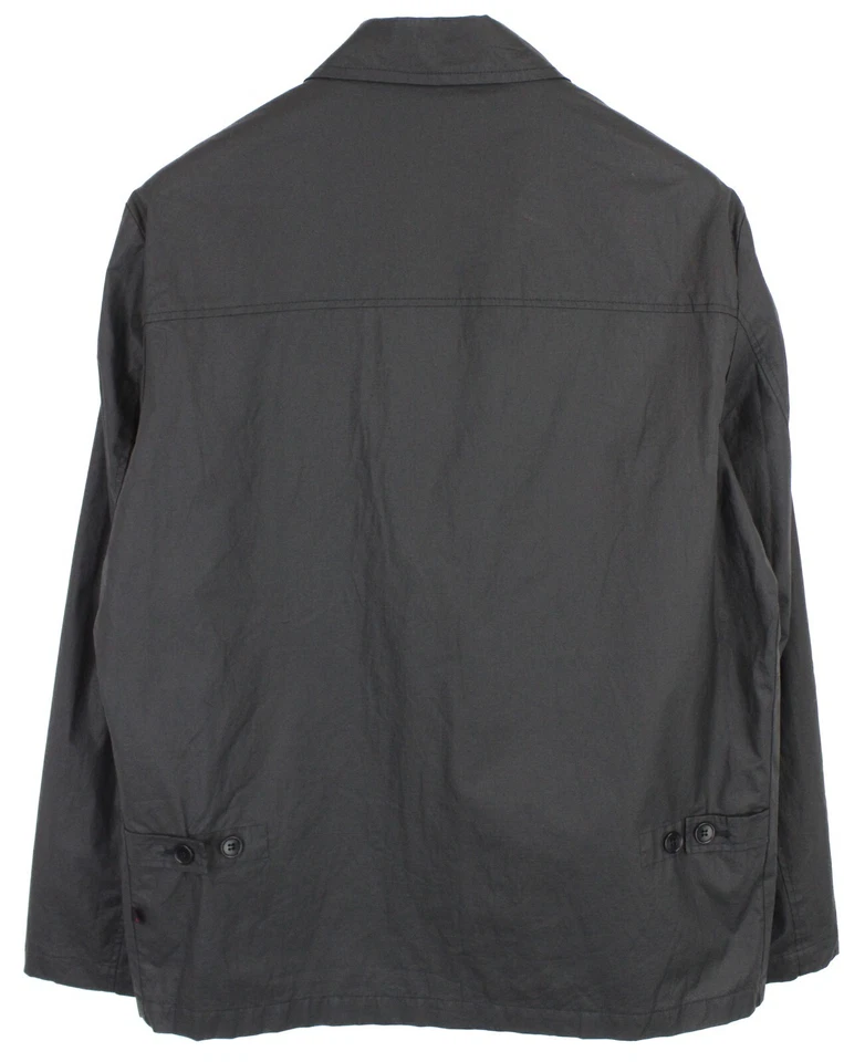 Jaqueta masculina MARLBORO CLASSIC EU 50 leve revestida mistura de linho zíper completo - Imagem 2 de 4