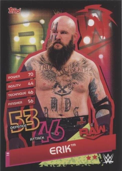 2020 Topps WWE Slam Attax Reloaded - Erik #18 - 1 of 1