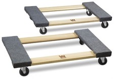 WEN 721830 1320-Pound Capacity 18-by-30-Inch Hardwood Mover�s Dolly, 2-Pack