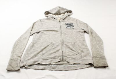 Feed USA X Target Women's Full Zip Long Sleeve Hoodie JW7 Heathered Gray Large