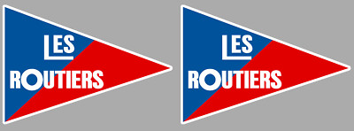 2 STICKER AUFKLEBER LES ROUTIERS ARE NYMPA WIMPEL - GRÖSSE: 5cm RB102