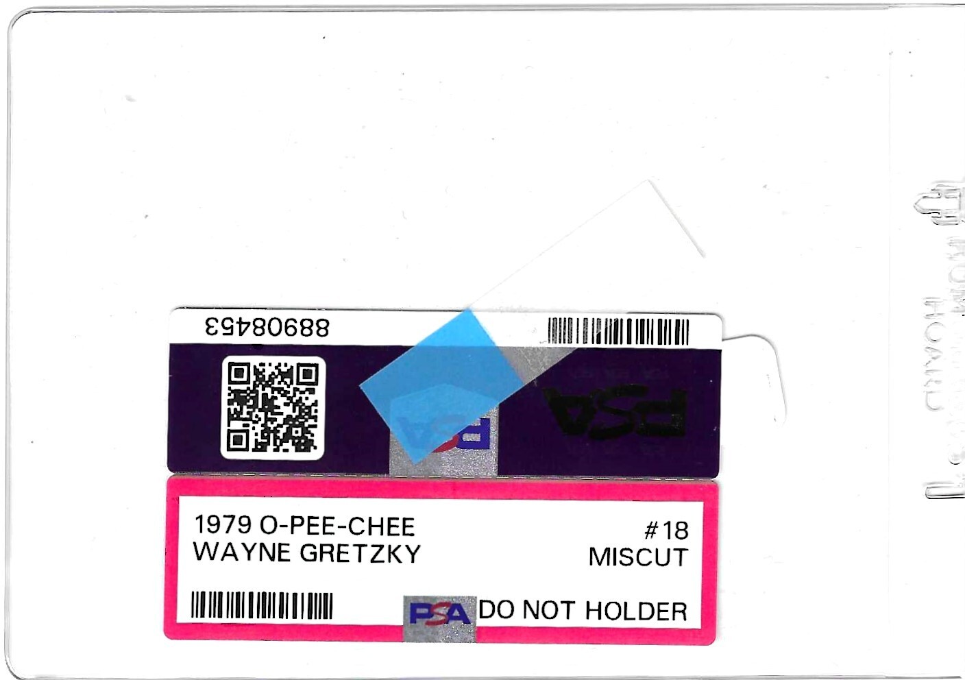 197980 OPeeChee Wayne Gretzky Rookie Card 18 PSA Miscut eBay