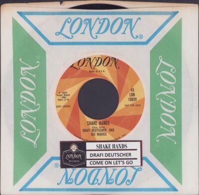 Deutscher, Drafi - Shake Hands London 10039 Promo Vinyl 45 rpm Record 