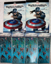 Hallmark Captain America Stickers And Activity Booklets Lot of 6 B6