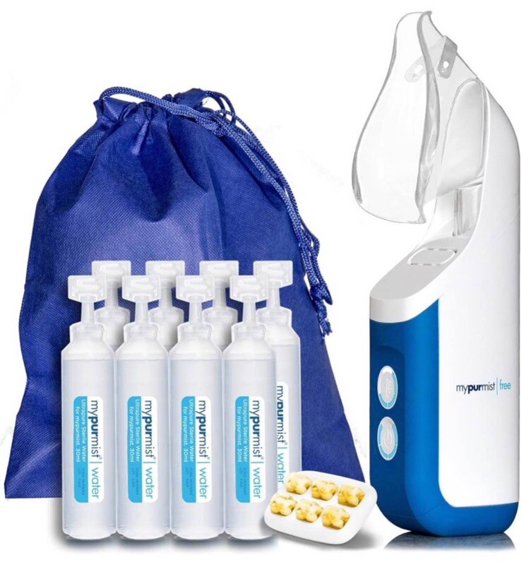 New Open Box MyPurMist Cordless Handheld Humidifier, Voice Steamer eBay