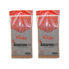 6 Fits For Kirby 190681S, 190681 Style 2 Heritage I Upright Vacuum Paper Bags