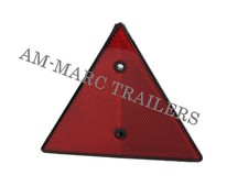 Triangular Red Reflectors Screw fit Rear Triangle Car Caravan Horse Box Tractor