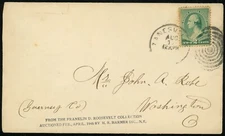 Franklin D Roosevelt Personal Collection Early US Cover 2c Postage