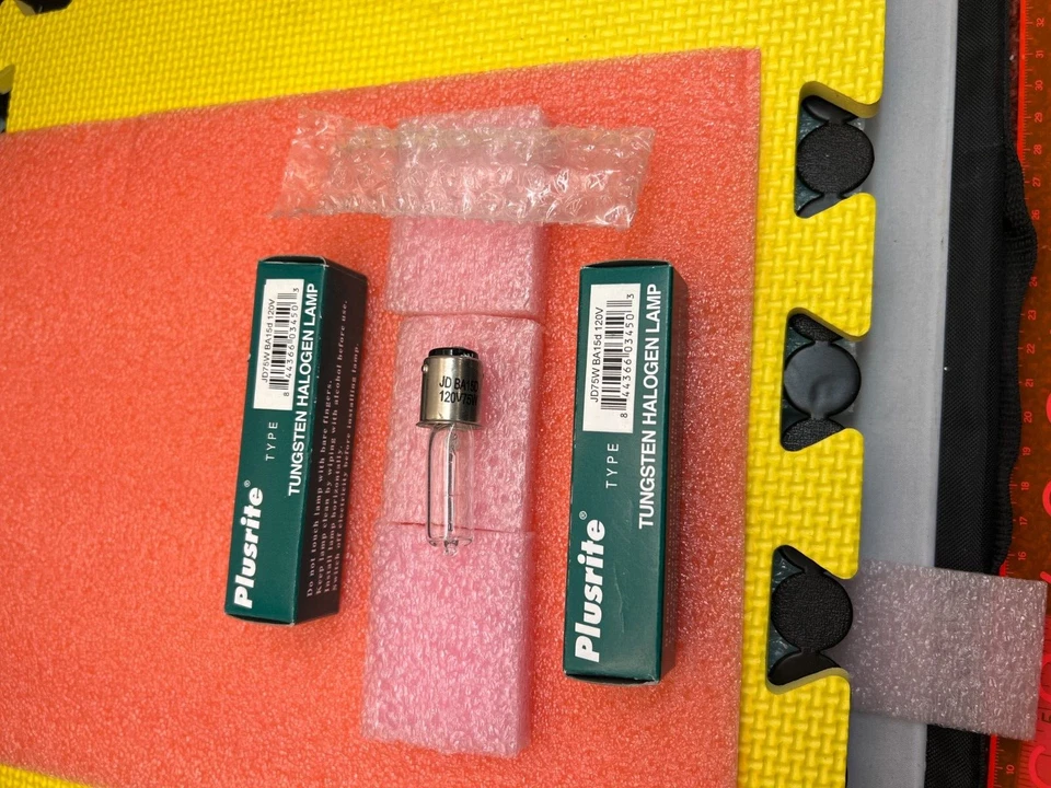 JD Type 75W BA15D 75W Watt Clear Double Contact DC Bayonet BA15d Base T4 120V - Image 2 of 3