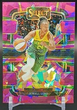 2024 Panini Select WNBA Basketball #6 Jewell Loyd Pink Cracked Ice Seattle Storm