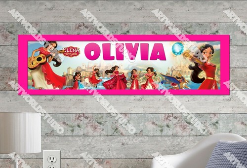 Elena de Avalor - Póster de Nombre Personalizado Cumpleaños Fiesta Pancarta Decoración - Imagen 2 de 5