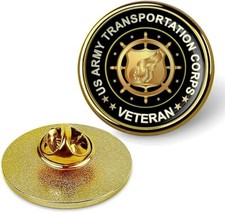 Gold US Army Transportation Corps Veteran Lapel Pin Veteran Tie Shirt Lapel Pin