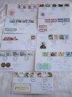GB FIRST DAY COVERS (FDC) X 9 From 1984 With Card Inserts