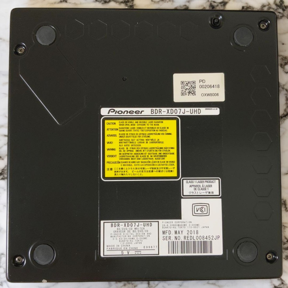 Pioneer BDR-XD07J-UHD Blu-rayドライブ BDR-XD07J-UHD | PC用ドライブ | PC・スマホ関連 | パイオニア