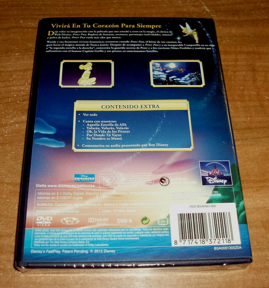 Peter Pan Classic Disney No. 14 DVD New Sealed Animation R2 | eBay UK