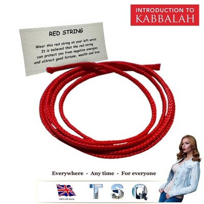 KABBALA rote Schnur 50cm 1m 2m Armband Böser Blick Schutzschild Viel Glück
