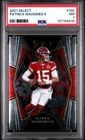 2021 PANINI SELECT #102 PATRICK MAHOMES II PSA 7